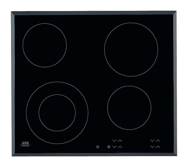 TieDex UK AEG HK624010FB 59 cm Electric Ceramic Hob - Black