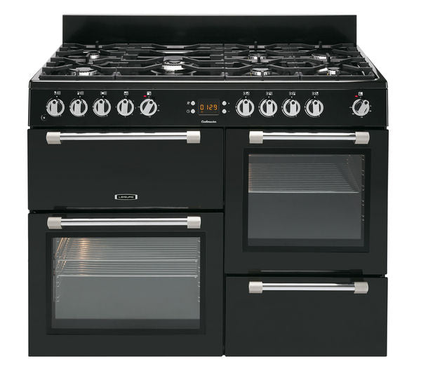 TieDex UK LEISURE Cookmaster CK110F232K Dual Fuel Range Cooker - Black