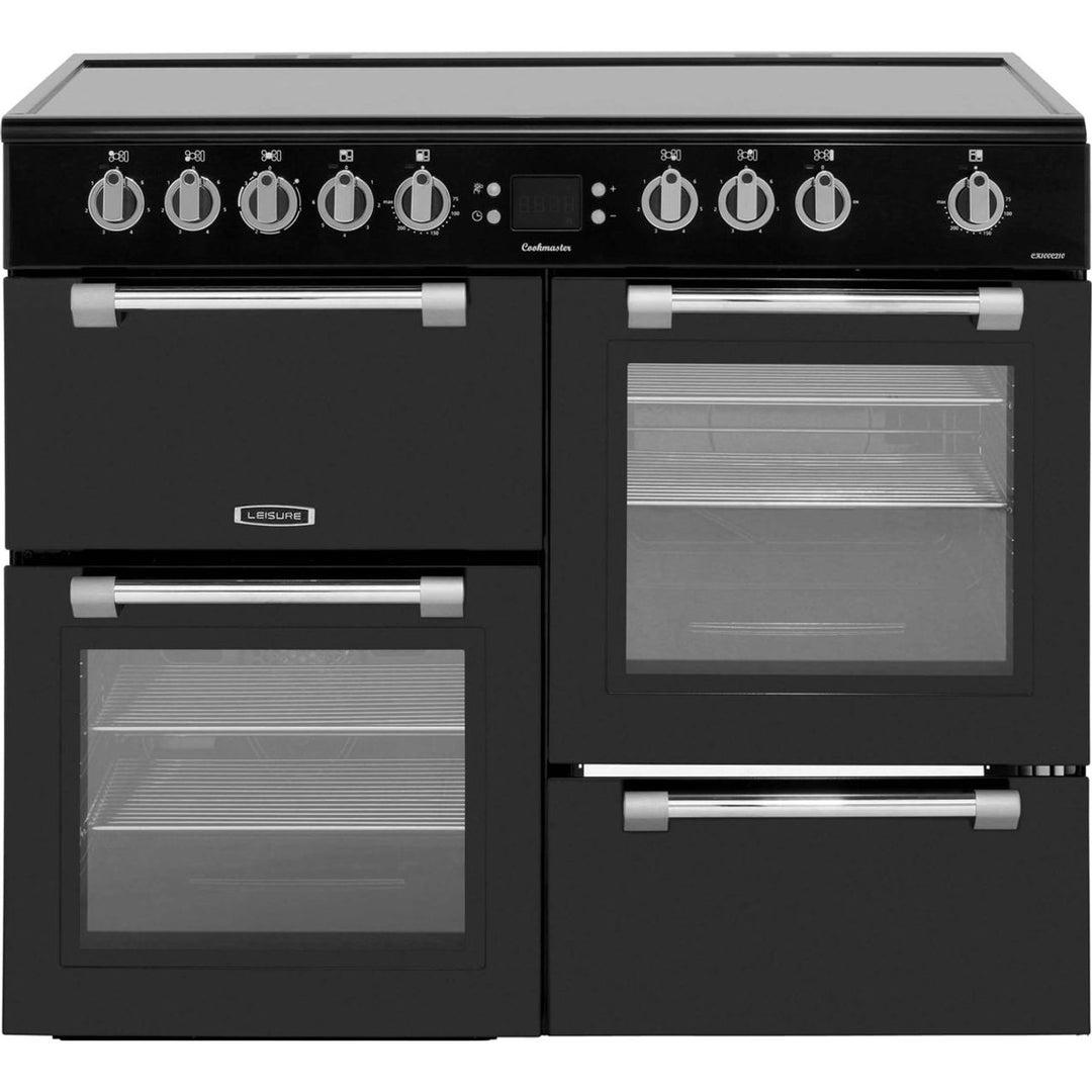 Leisure Cookmaster CK100C210K 100cm wide Electric Range Cooker with Ceramic Hob - Black