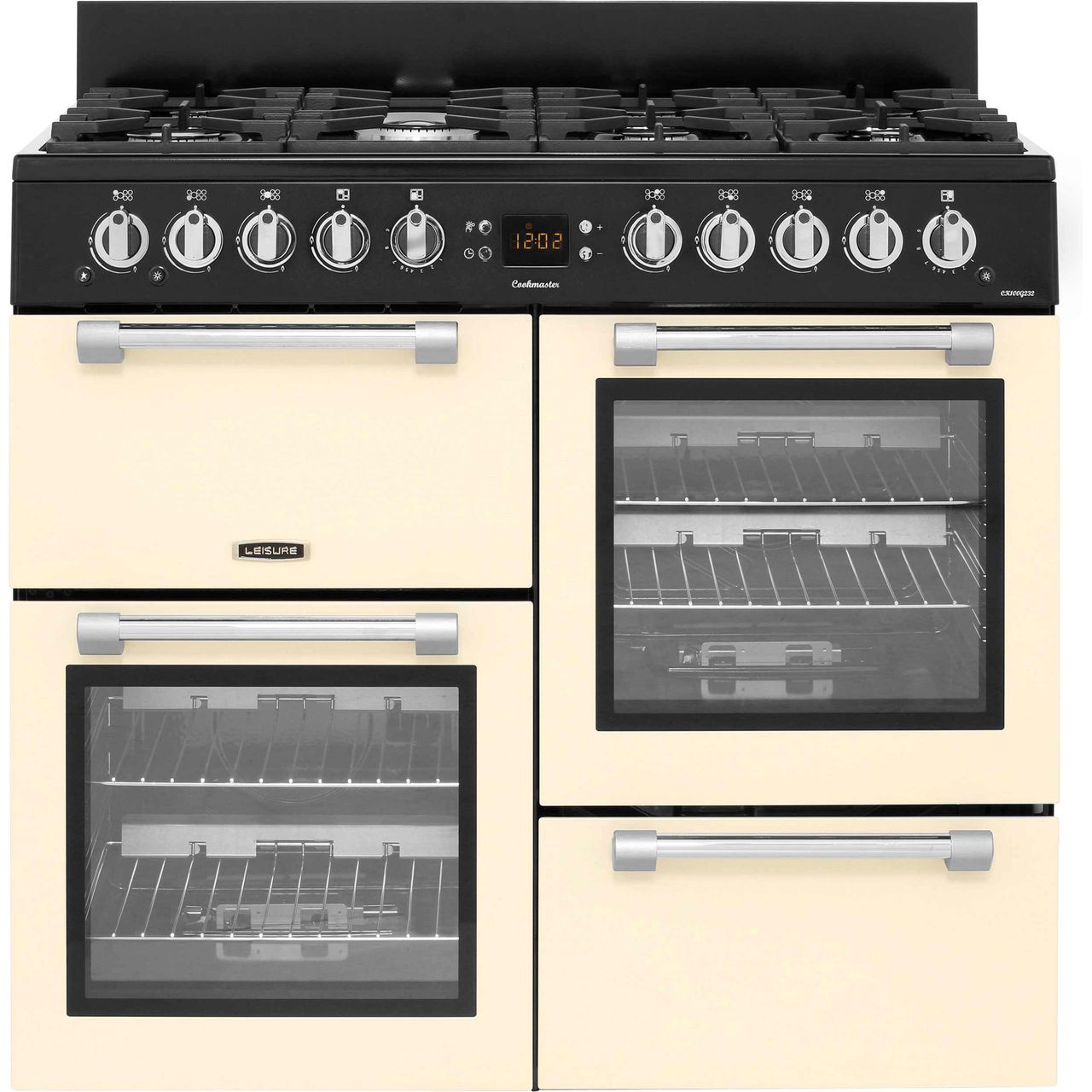 Leisure Cookmaster CK100G232C 100cm wide Gas Range Cooker - Cream