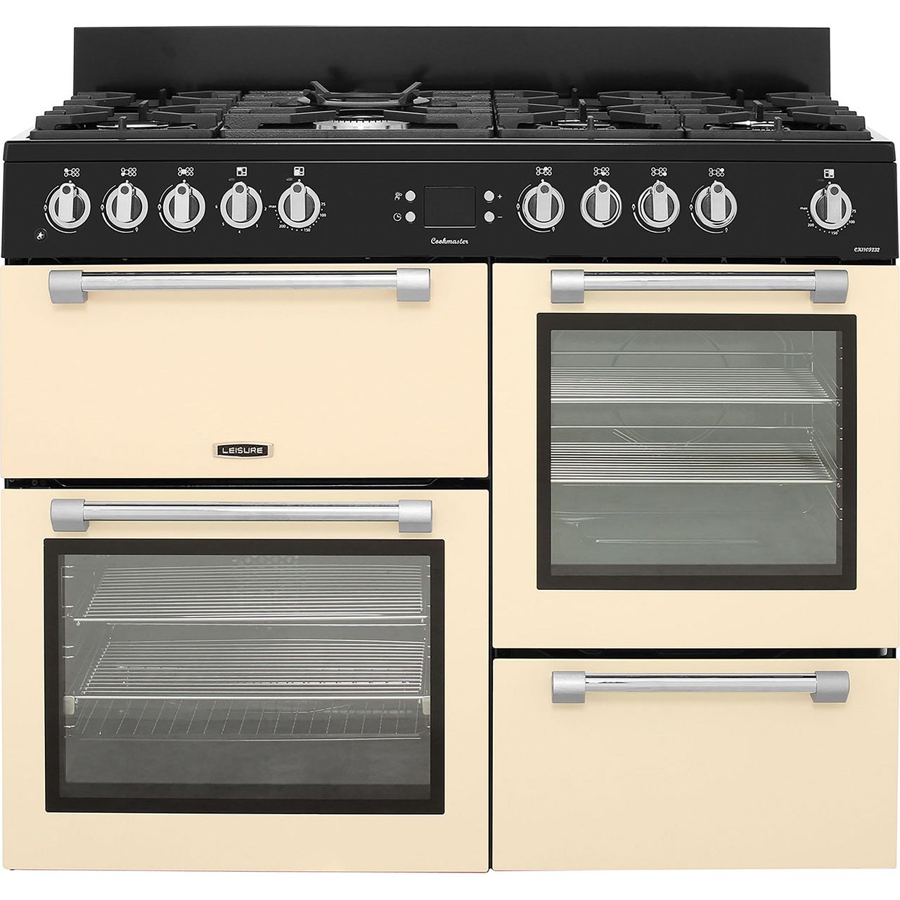 Leisure Cookmaster CK110F232C 110cm wide Dual Fuel Range Cooker with Gas Hob - Cream