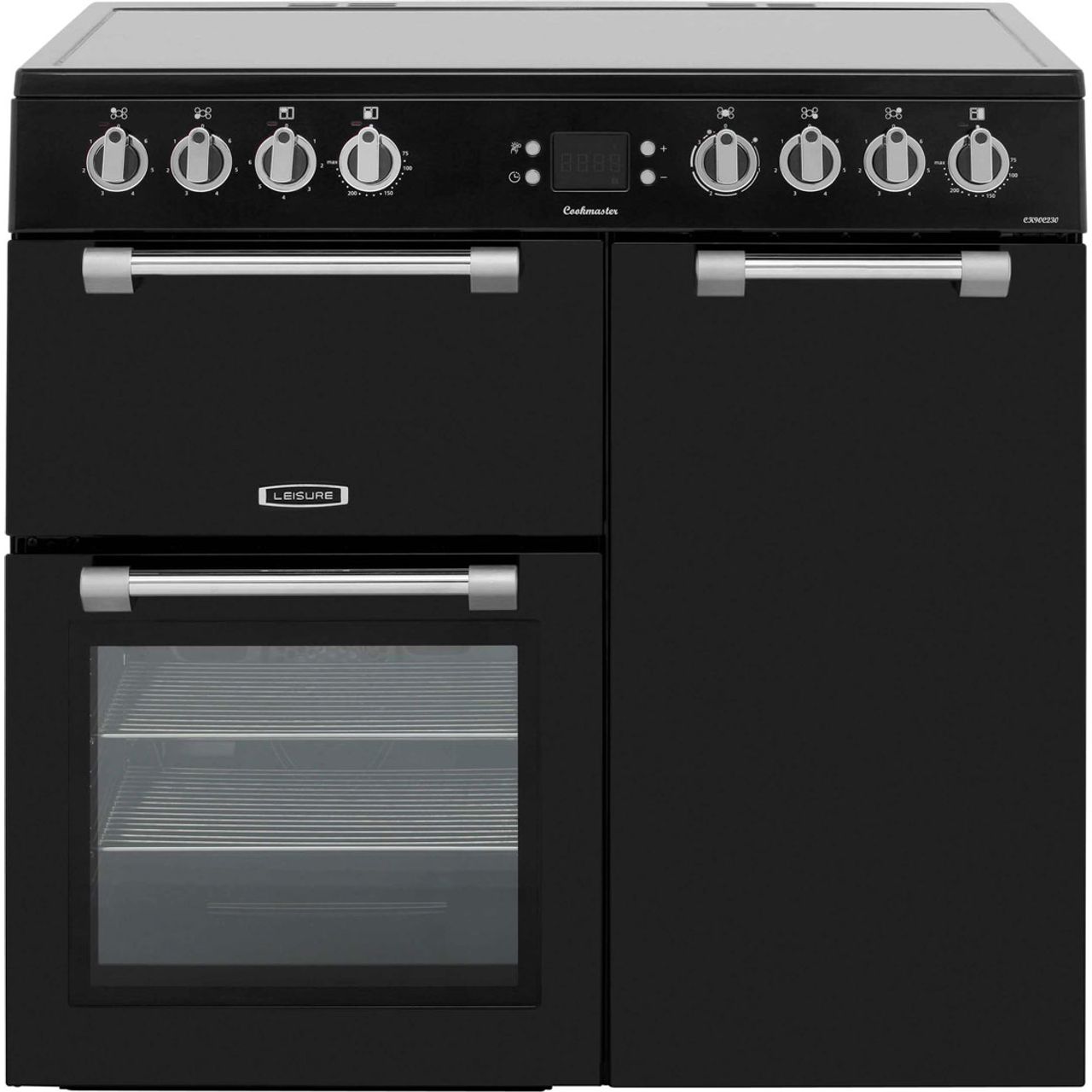 Leisure Cookmaster CK90C230K 90cm wide Electric Range Cooker with Ceramic Hob - Black
