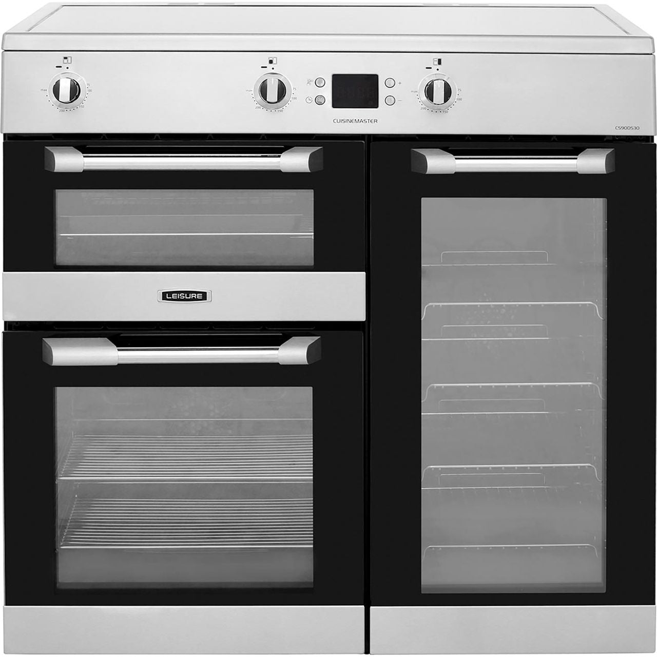 Leisure Cuisinemaster CS90D530X 90cm wide Electric Range Cooker with Induction Hob - Stainless Steel