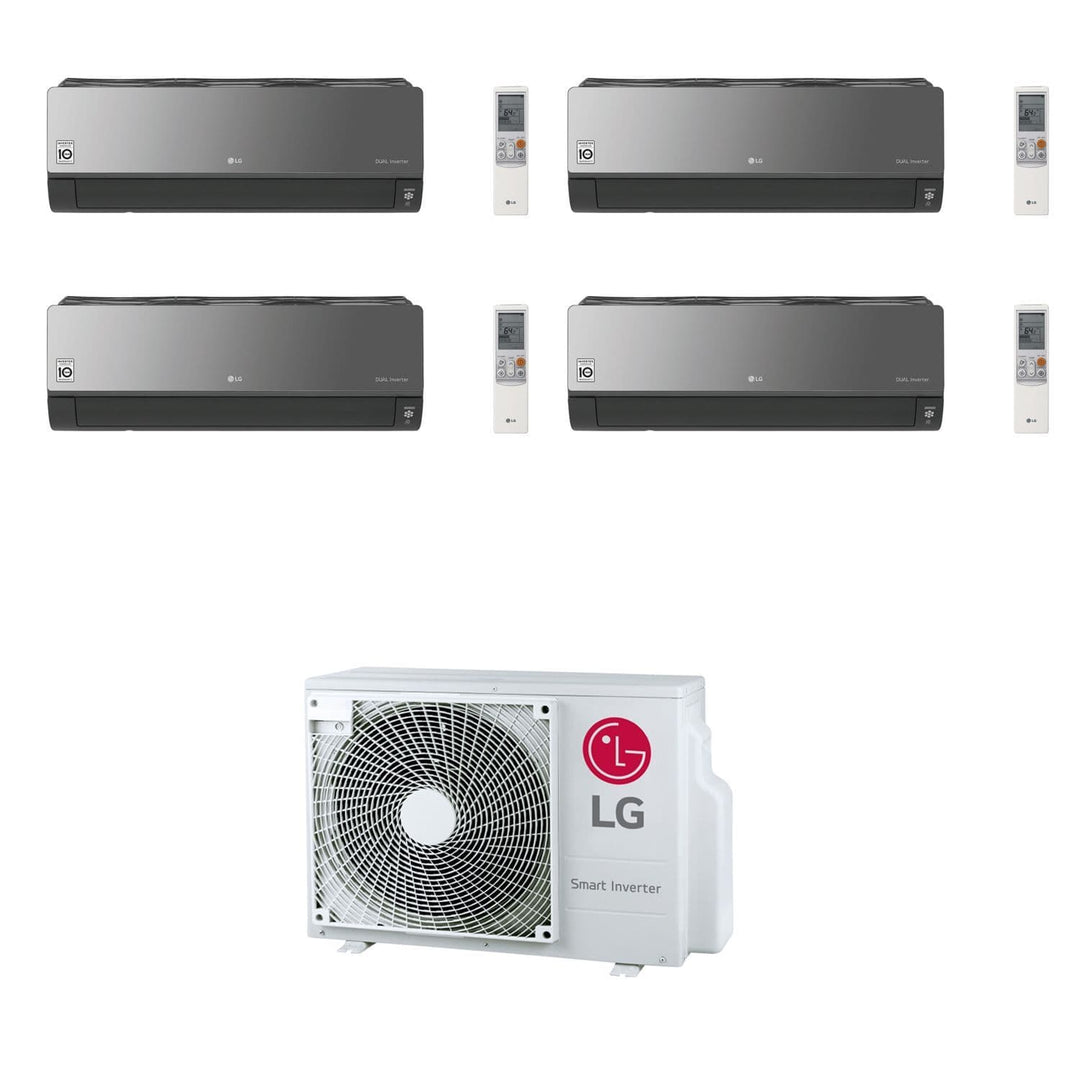 Lg Air Conditioning MU5R30-U40 Multi Room 4 of AC09BK-NSJ Artcool Mirror Wall Mounted Heat Pump