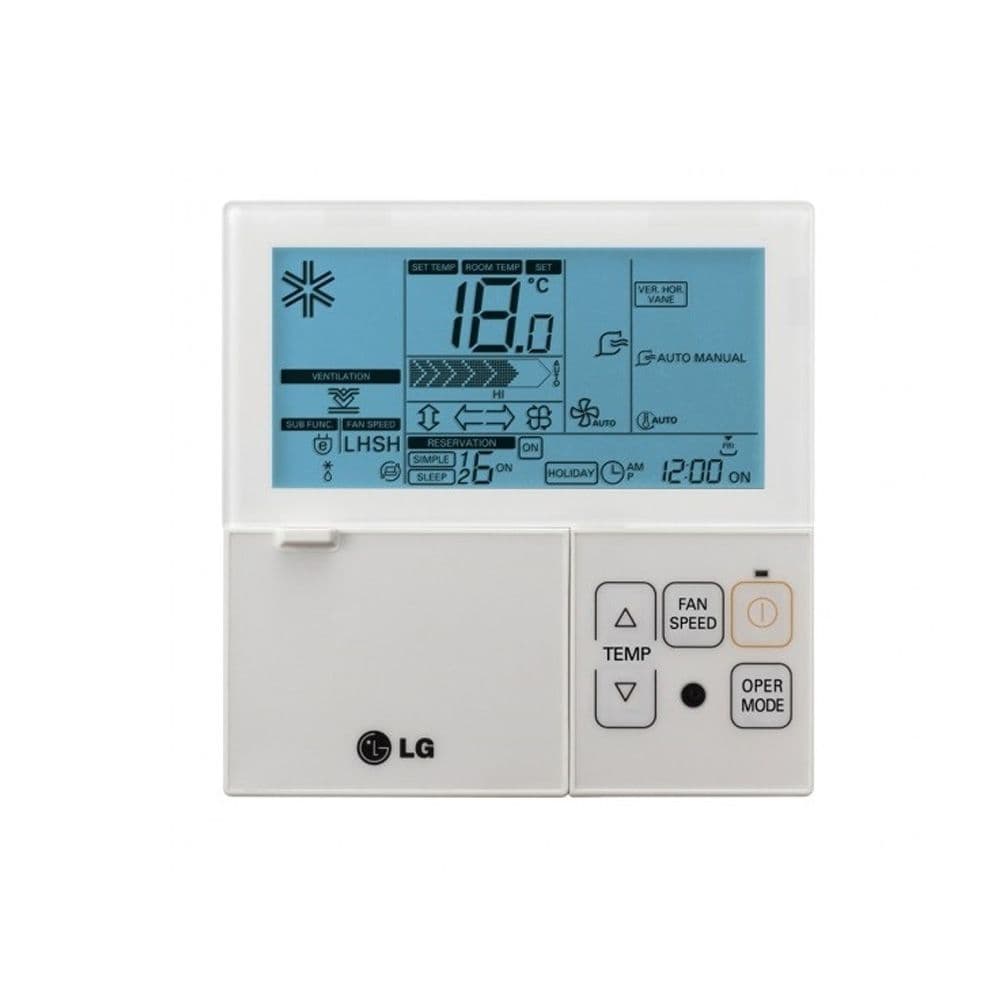 LG Air Conditioning Replacement PREMTA000 Hard Wired Remote Controller In White