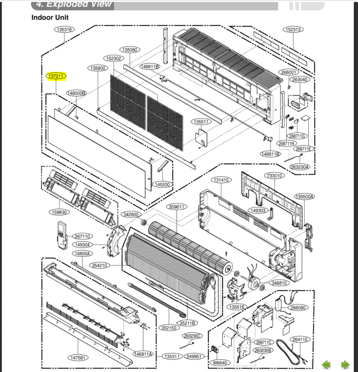 Lg Air Conditioning Spare Part AGL31672001 Panel Assembly,Front(Indoor) C18AWR N81 (ASNW1868RH1)
