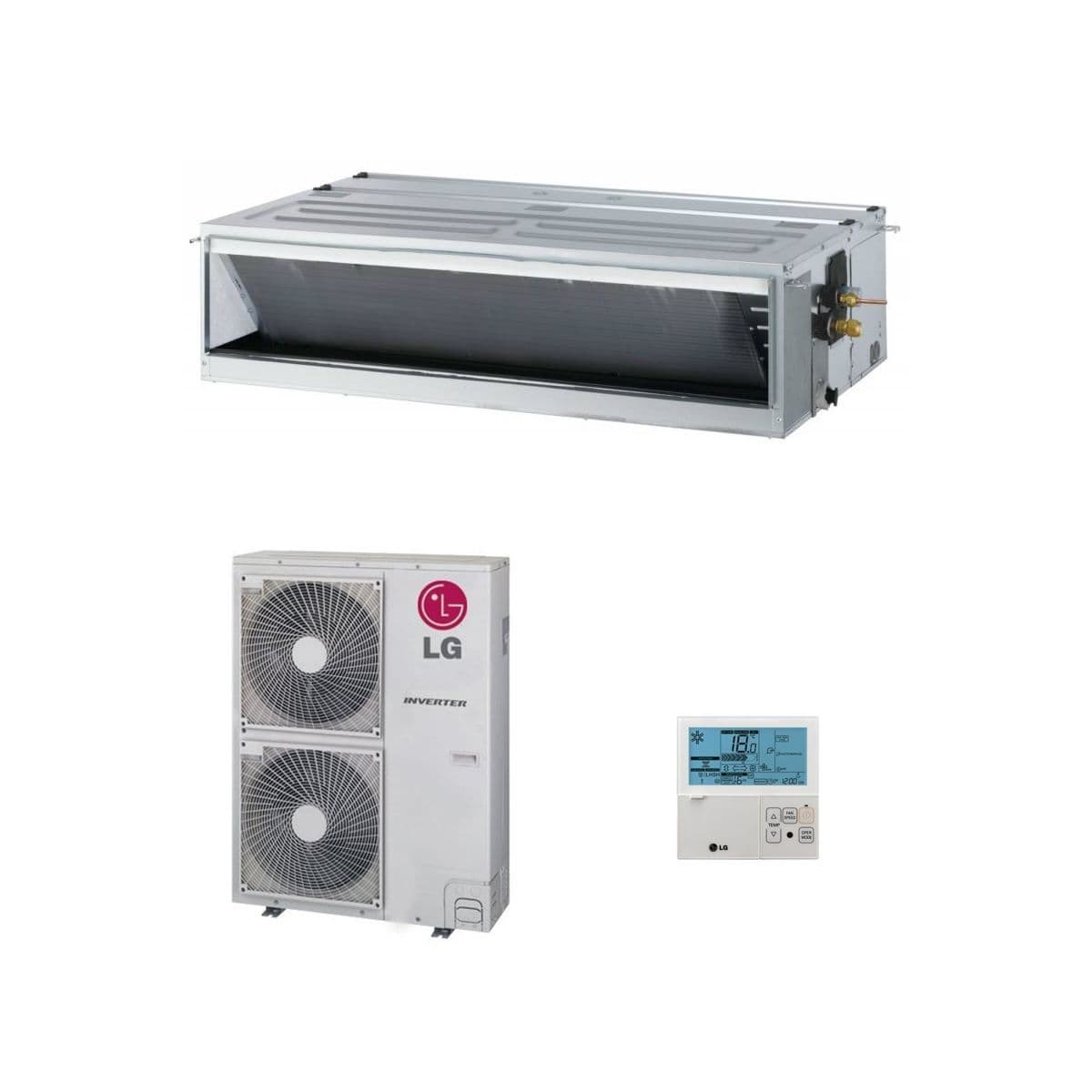 LG Air Conditioning UM60N34 Concealed Ducted Heat Pump 16Kw/60000Btu Standard Inverter 240V/415V~50Hz