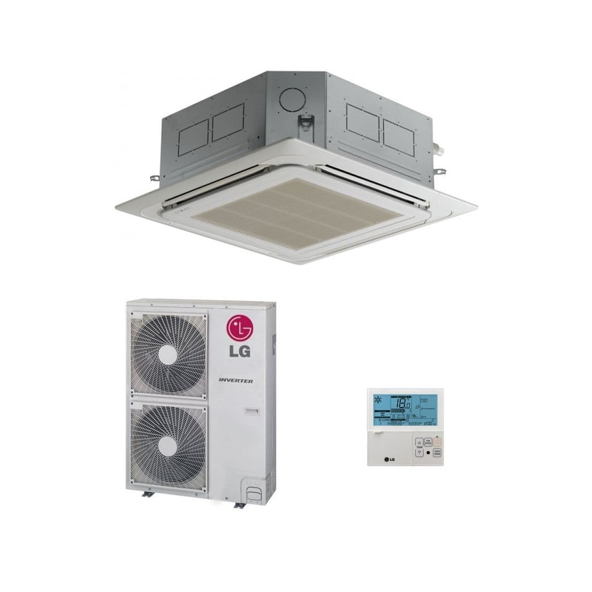 LG Air Conditioning UT60F-NA0 Cassette Heat Pump Inverter 16Kw/60000Btu 240V/415V~50Hz