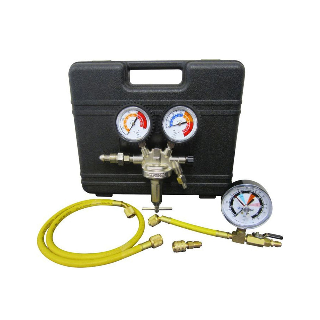 Javac Mastercool 53030 Pressure Testing Single Stage Nitrogen Regulator, Test Gauge with Isolator
