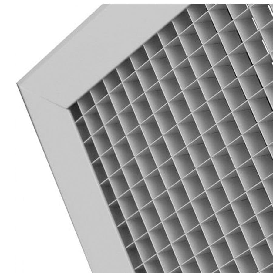 Lindab Metal Egg Crate Grille 595mm x 595mm White Finish