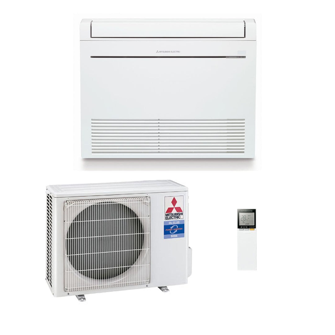 Mitsubishi Electric Air Conditioning Heat Pump Inverter MFZ-KT25VG Floor 2.5Kw/9000Btu Install Kit