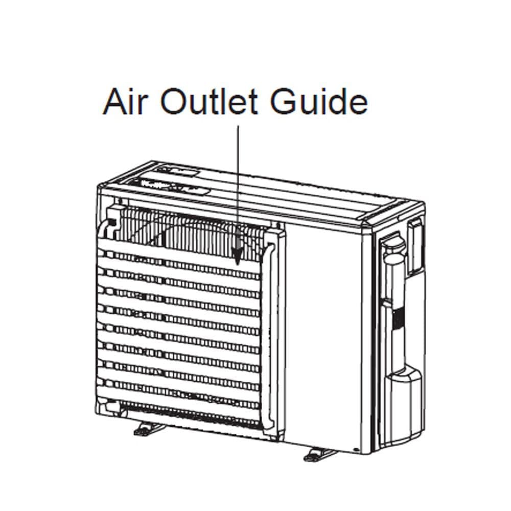 Mitsubishi Electric Air Conditioning PAC-SJ07SG 254591 Air outlet guide for PUZ-ZM35-50