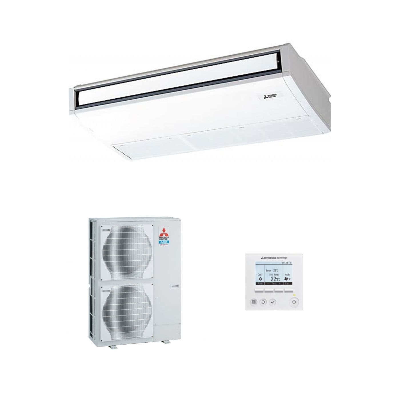 Mitsubishi Electric Air Conditioning PCA-M100KA Ceiling Mounted Inverter Heat Pump 10Kw/34000Btu R32 A++ 240V/415V~50Hz