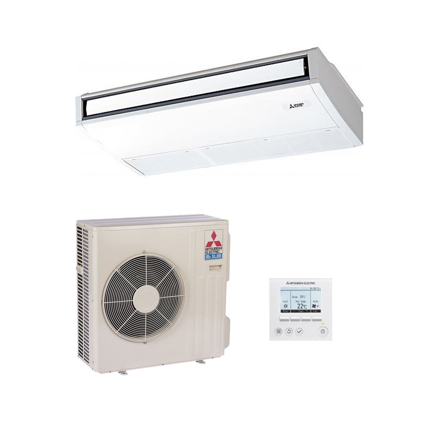 Mitsubishi Electric Air Conditioning PCA-M71KA Ceiling Mounted Inverter Heat Pump 7Kw/24000Btu R32 A++ 240V~50Hz