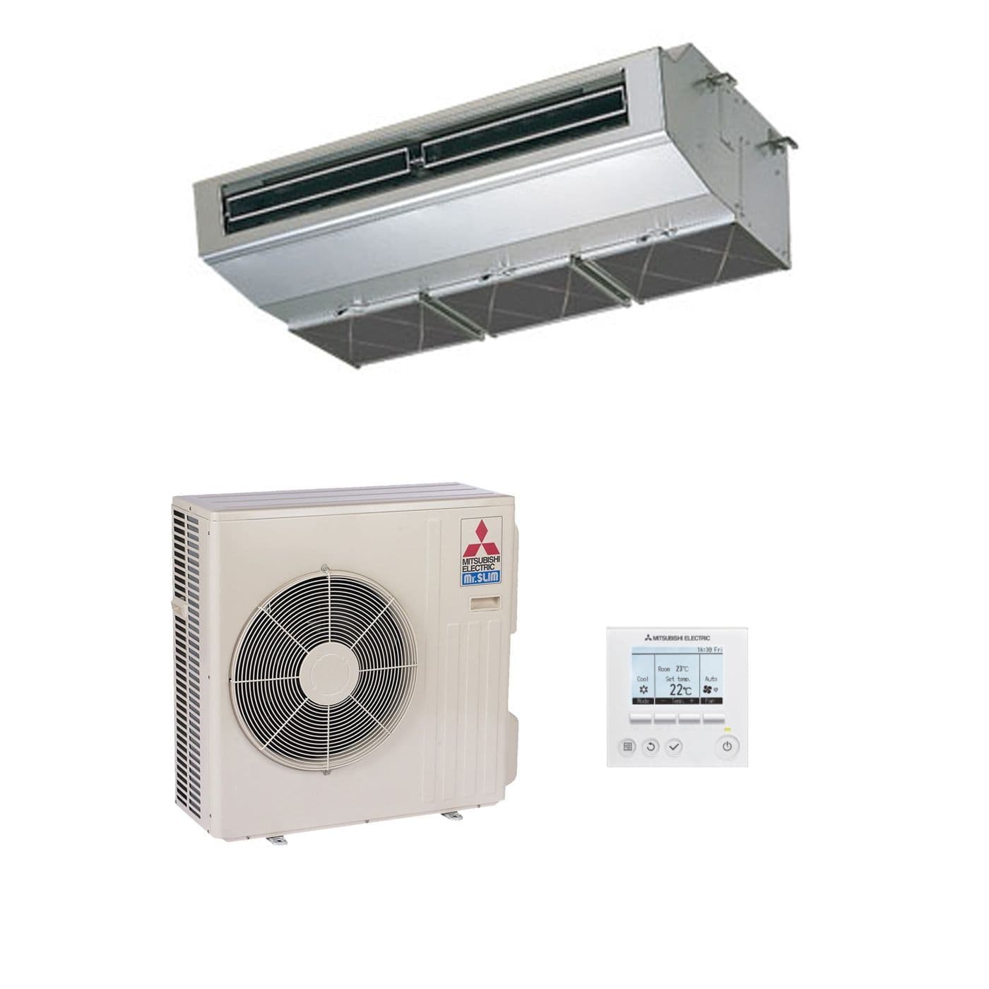 Mitsubishi Electric Air Conditioning PCA-RP71HA Stainless Steel Kitchen 7kW24000Btu R32 240V~50Hz