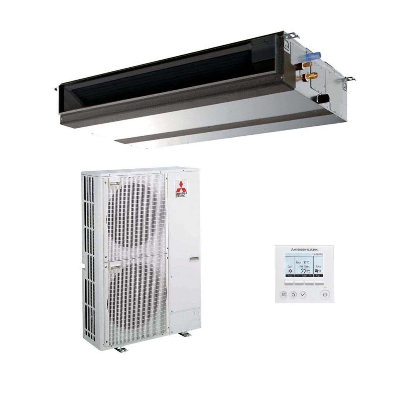 Mitsubishi Electric Air Conditioning PEAD-M100JA Ducted Concealed Inverter Heat Pump 10Kw/36000Btu R32 A+ 240V/415~50Hz