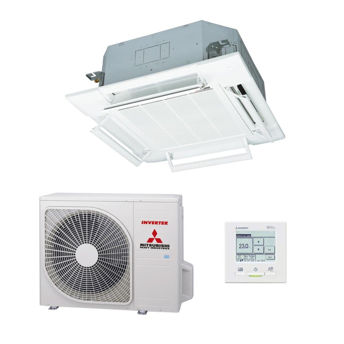 Mitsubishi Heavy Industries Air Conditioning FDT140VH FDC140VSA-W Cassette Micro Inverter 14Kw 3Ph