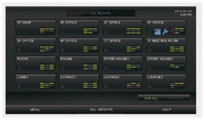 Mitsubishi Heavy Industries Air Conditioning SC-SL4-AE Touch panel centralised controller (multi function of up to 128 indoor units)