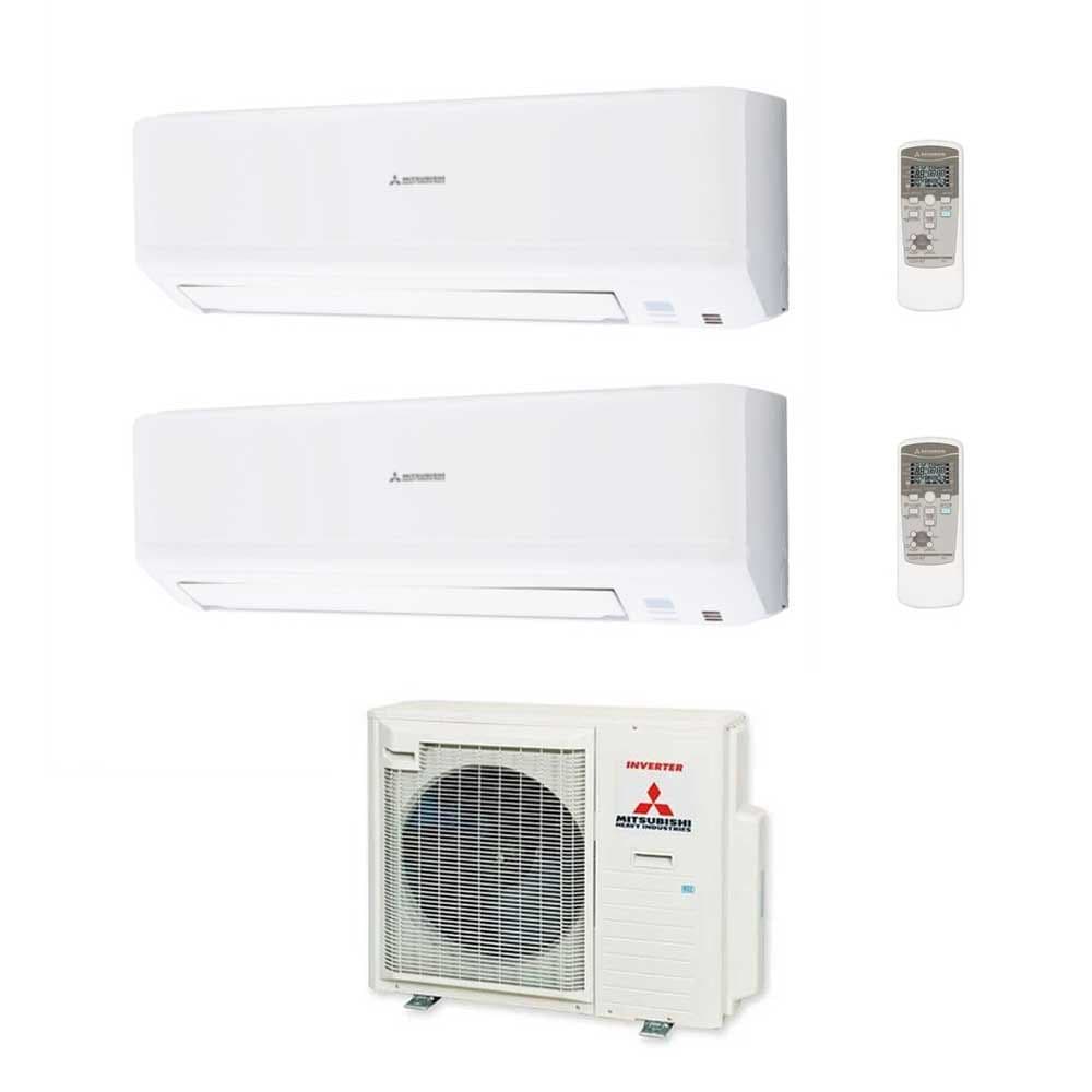 Mitsubishi Heavy Industries Air Conditioning SCM45ZS-S 2 x SRK25ZSP-W Wall Mount 2.5Kw/9000Btu