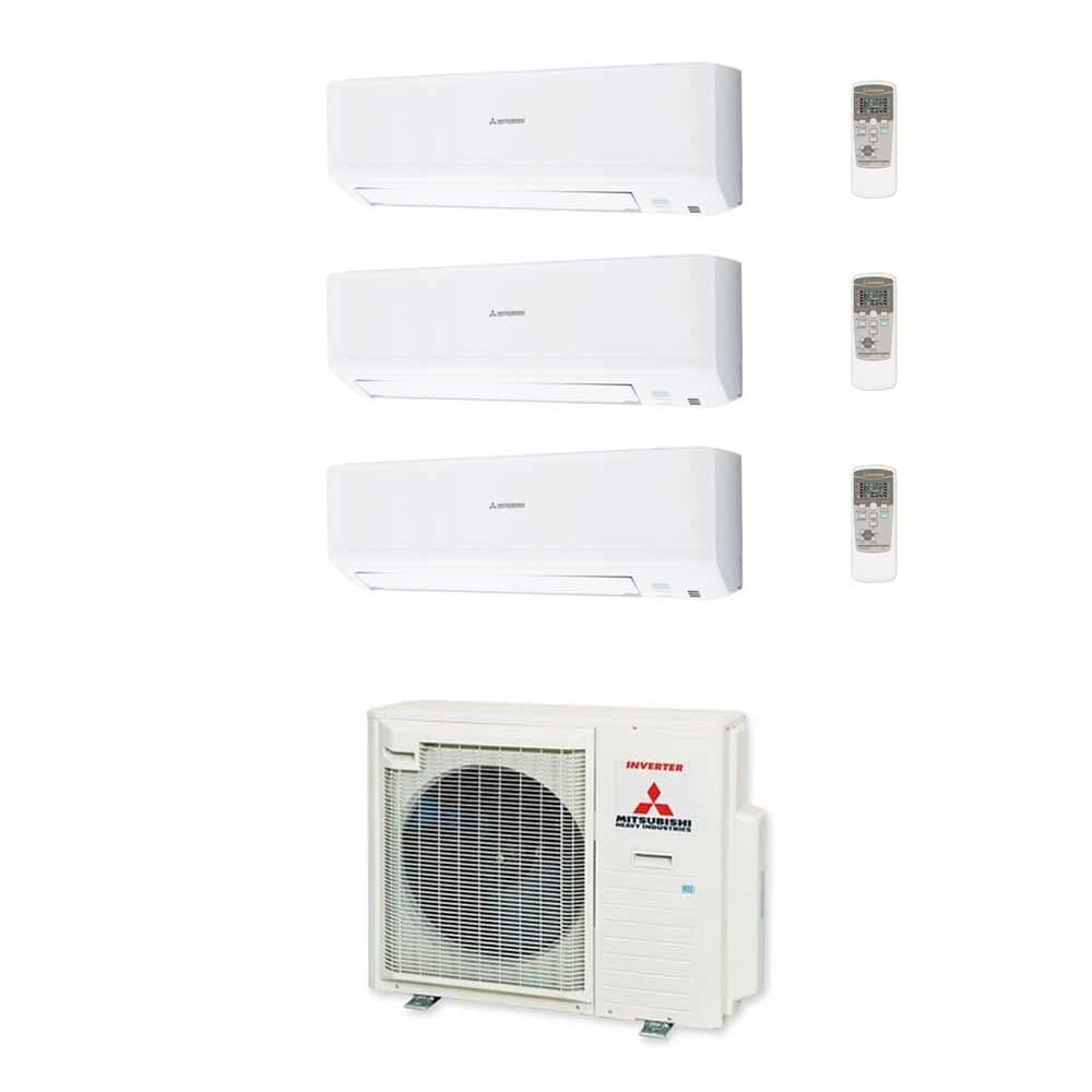 Mitsubishi Heavy Industries Air Conditioning SCM50ZS-S 3 x SRK25ZSP-W Wall Heat pump 2.5Kw/9000Btu