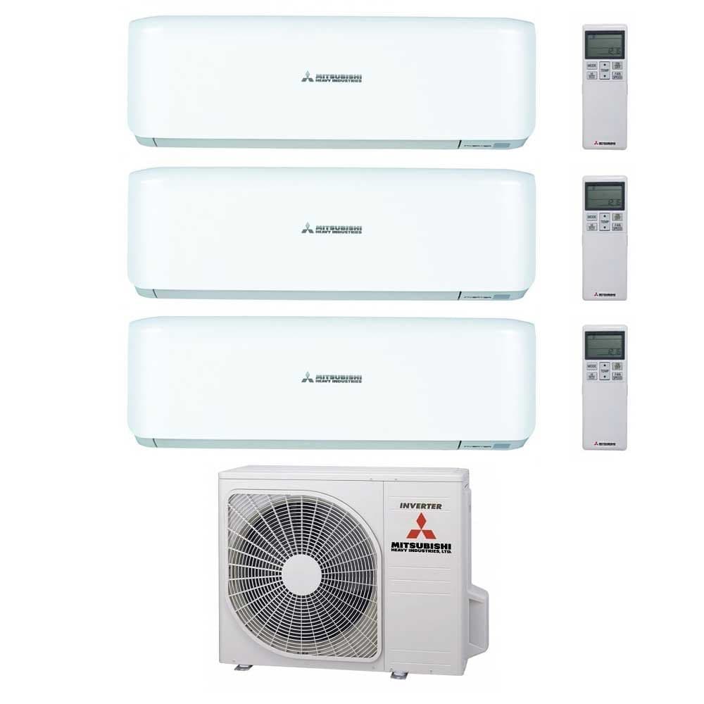 Mitsubishi Heavy Industries Air Conditioning SCM60ZS-S Premium Plus 3 x SRK25ZS-WF/B/T Wall 2.5Kw