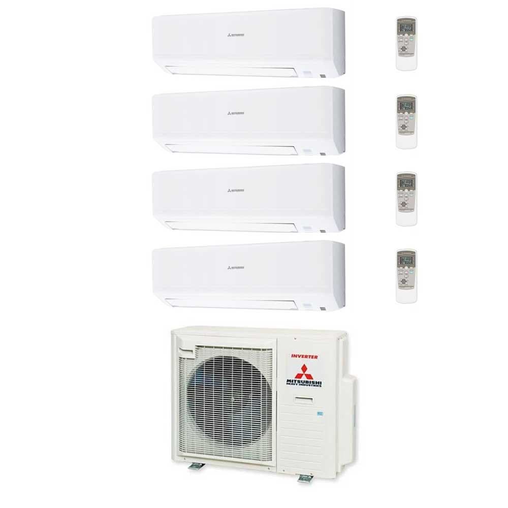 Mitsubishi Heavy Industries Air Conditioning SCM80ZS-S 4 x SRK20ZSP-W Wall Heat pump 2Kw/7000Btu