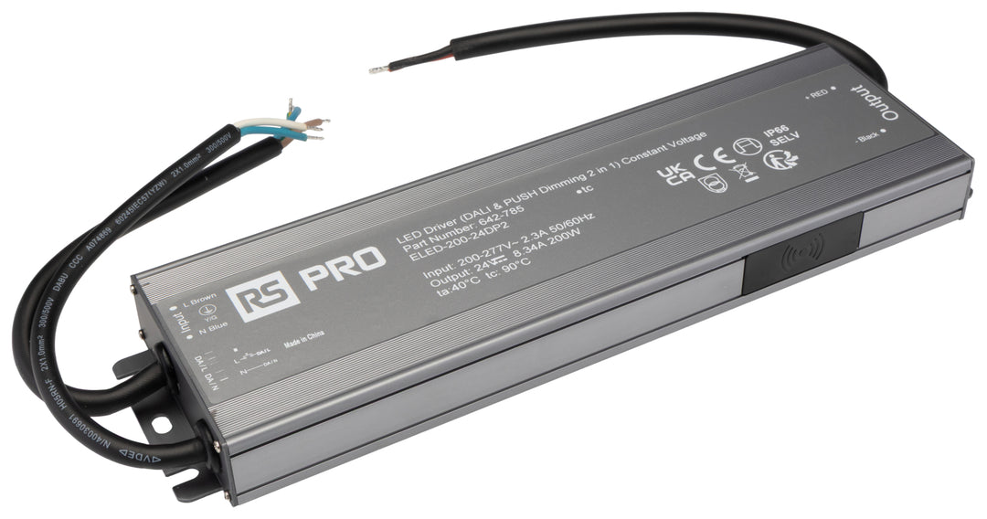 TieDex UK, 24 V Output, 200 W Output DALI2