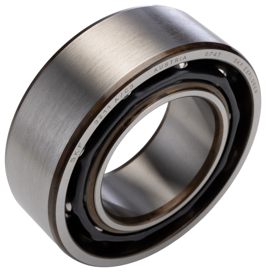 SKF 3211 A/C3 2 Row Ball Bearing - 55 mm ID, 100 mm OD 33.3 mm Race Width_3211 A/C3