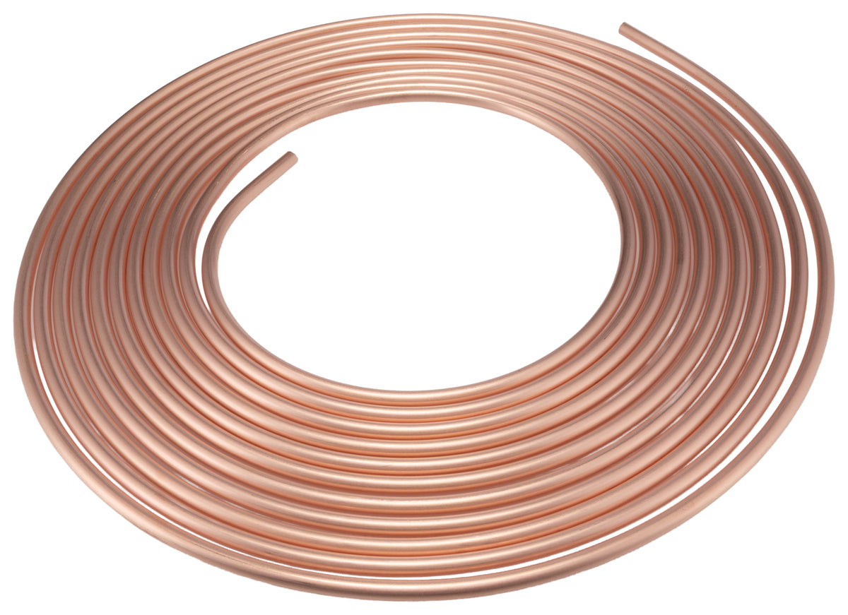 TieDex UK Copper Pipe, 7.9 mm OD, 10 m Length, 94 bar Max Pressure