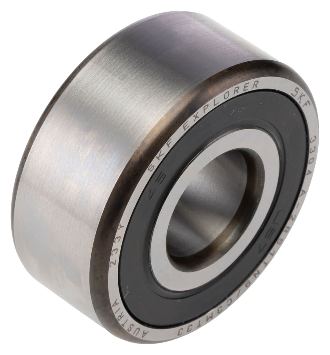 SKF 3304 A-2RS1TN9/C3MT33 2 Row Ball Bearing - 20 mm ID, 52 mm OD 22.2 mm Race Width_3304 A-2RS1TN9/C3MT33