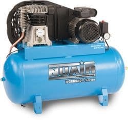 NuAir S-28FN541FPS087 NB28C/100 FT3 Belt Drive Lubricated Stationary Air Comp 3HP 2.2Kw 415V