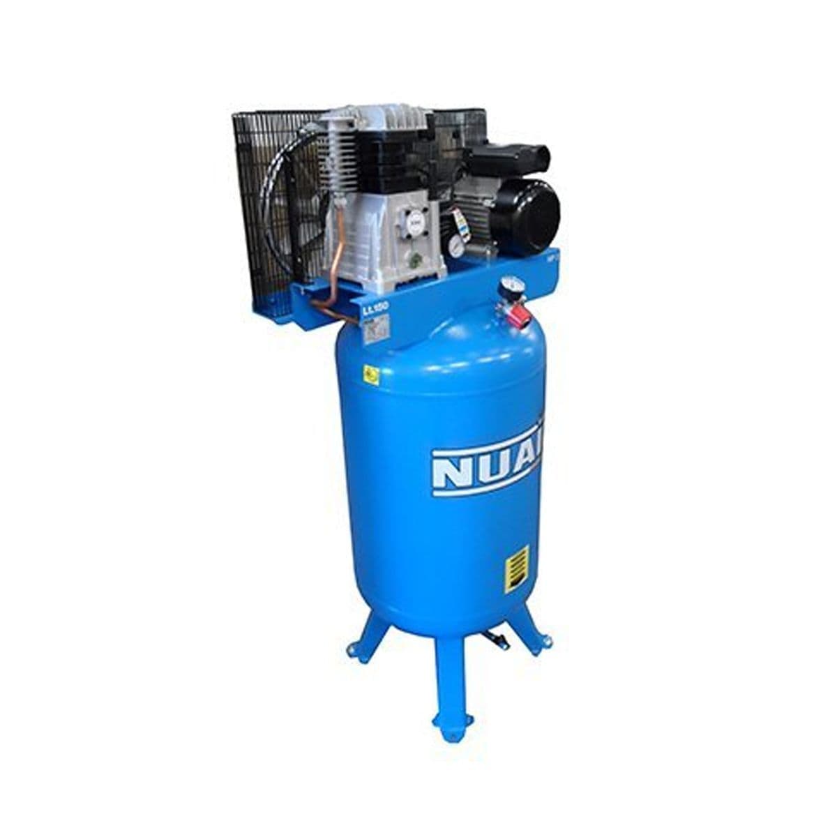 NuAir S-36HY504FPS068 NB3800B/3FM/150V 2.2kW/3Hp 150Lt Vertical 10 Bar Stationary 240V