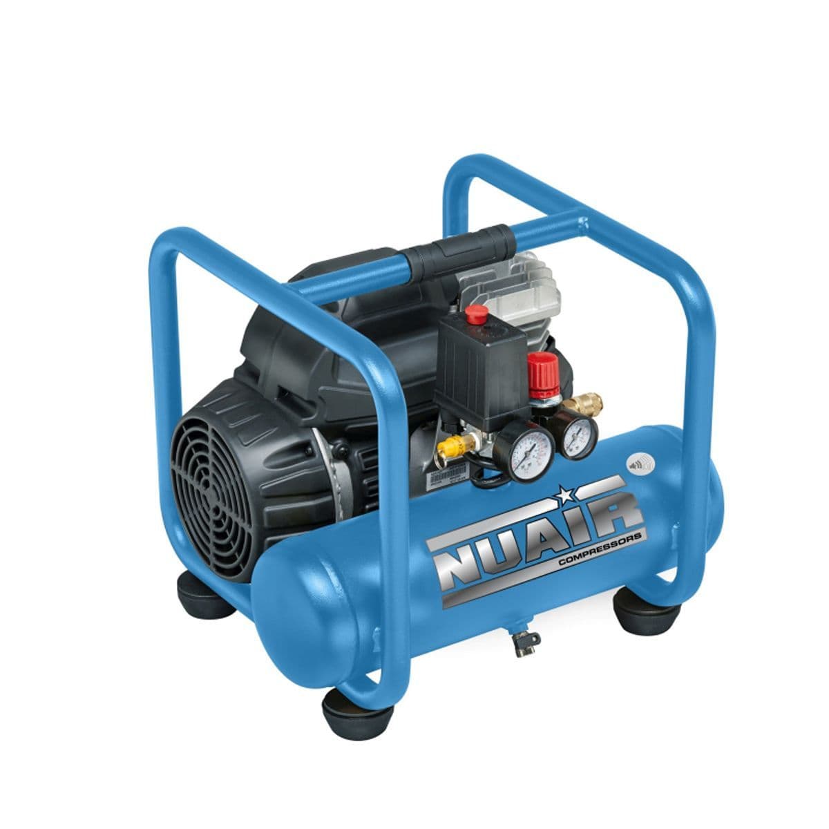 NuAir S-B4BA304FPS571 Direct Drive Silenced Performance Air Compressor ROLLCAGE 6L OL244 Receiver