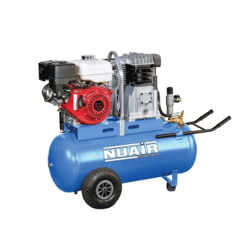 NuAir S-N7LN9P1FPS058 Belt Driven NB7/9S/200F Engine Driven Air Compressor Electric Start 9HP 200L