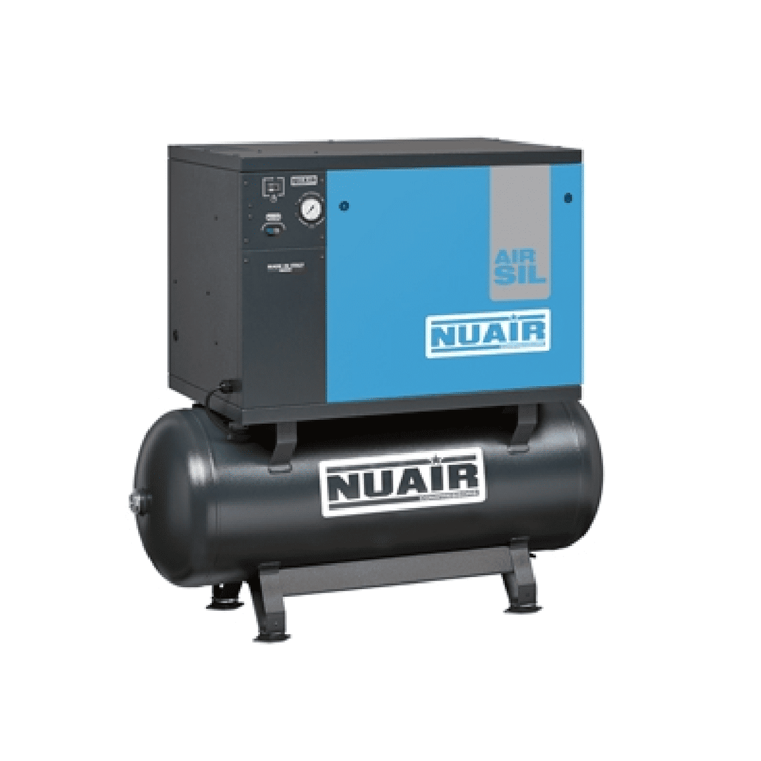 NuAir S-N7NT801FPS084 AIRSIL2 NB7/7.5FT/270 Low Noise 5.5kW/7.5Hp Floor 11 Bar Stationary 415V