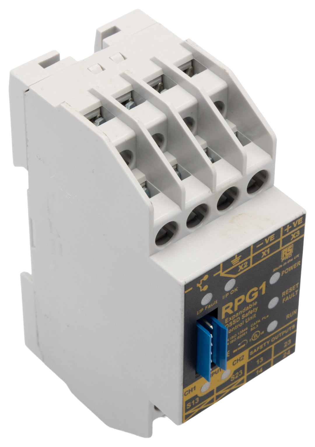 TieDex UK Safety Controller Safety Relay, 2 Safety Inputs, 2 Safety Outputs, 24V dc