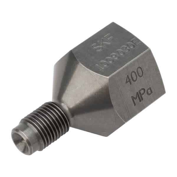 SKF 1009030 E Straight Nipple Fitting Male, Female, Chrome Molybdenum Steel_1009030 E