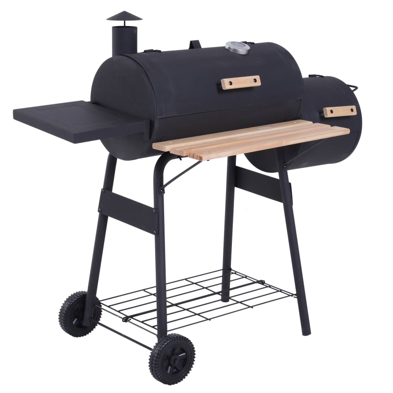 Outsunny Portable Cold-Rolled Steel Charcoal BB...