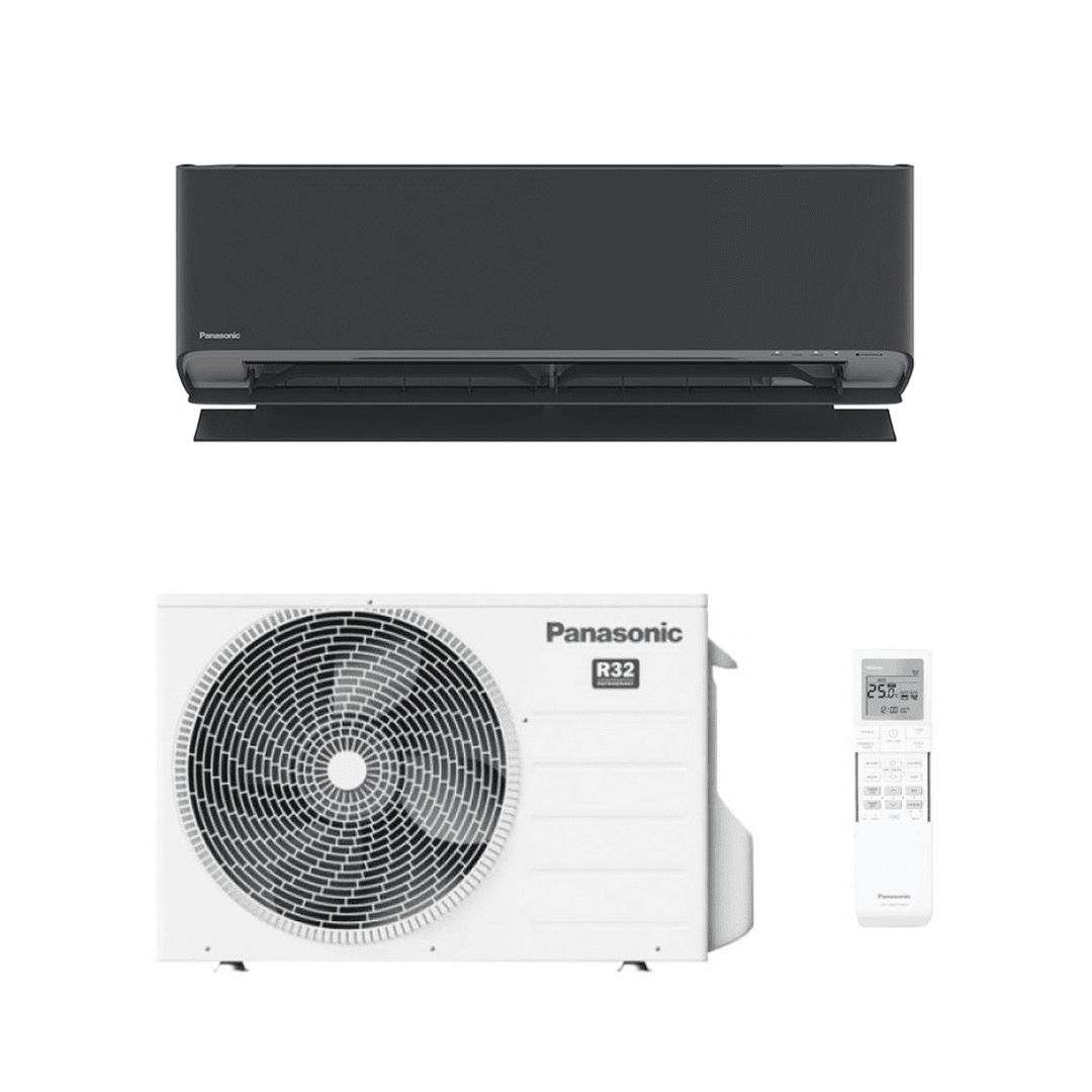 Panasonic Air Conditioning Panasonic Air Con Etherea KIT-XZ20-ZKE-H Graphite Wall Mount Heat Pump R32 A++ 2.0Kw/ 7000Btu Wi-Fi