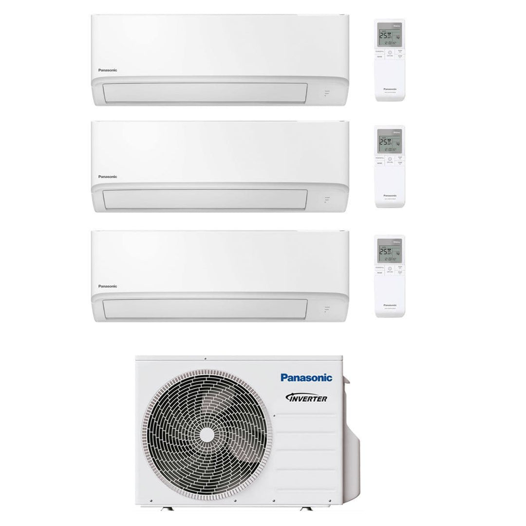 Panasonic Air Conditioning 3 x CS-TZ25WKEW Compact Wall Multi CU-3Z68TBE 6.8Kw/23000Btu A++ Wi-Fi