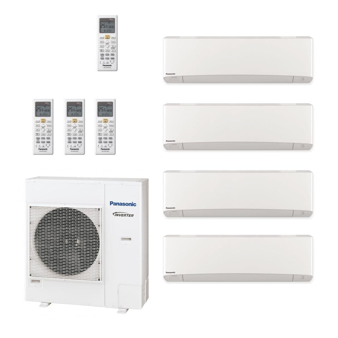 Panasonic Air Conditioning 4 x CS-TZ35TKEW Wall Mounted Multi CU-4Z80TBE 8Kw/28000Btu A 240V~50Hz