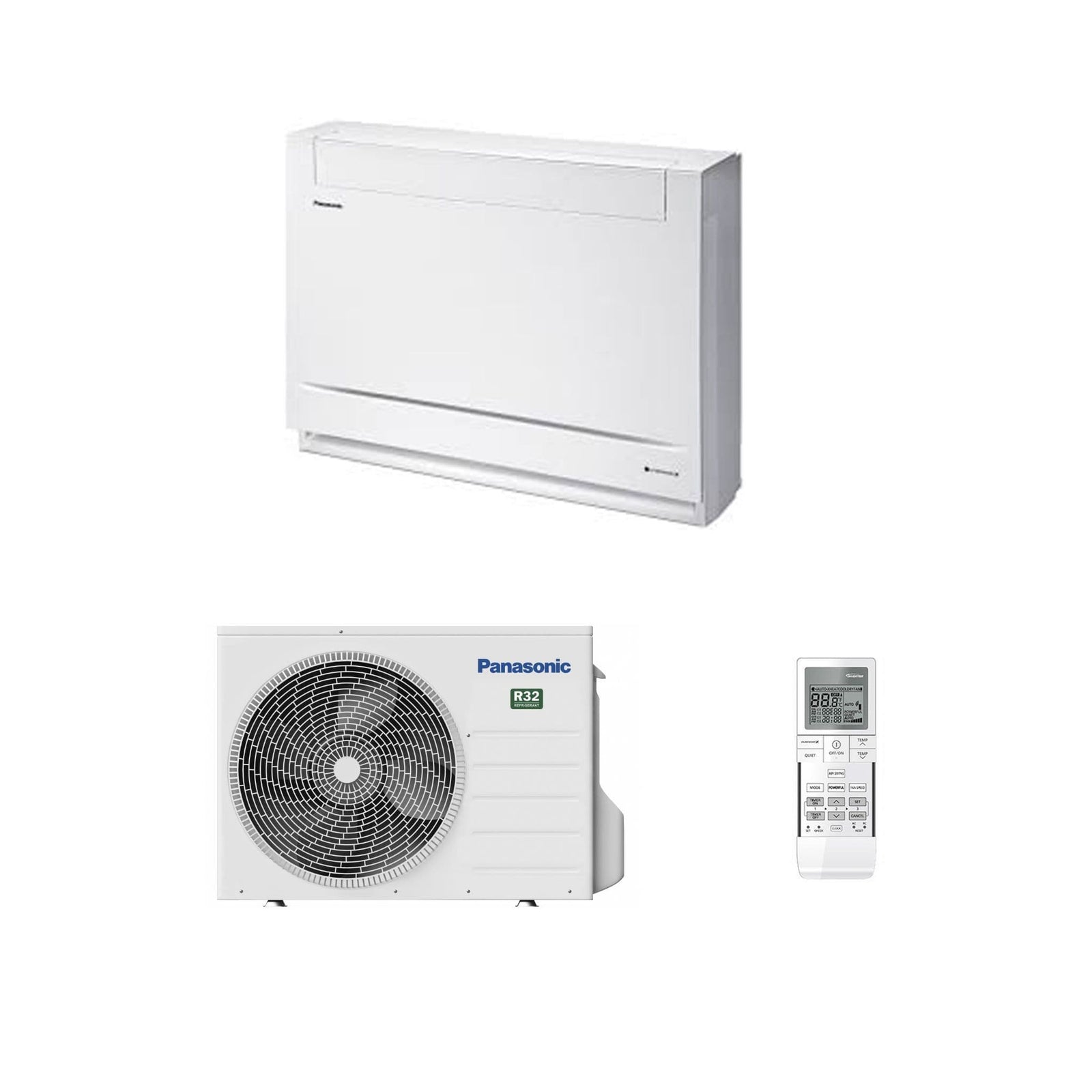 Panasonic Air Conditioning Mini Floor Console Heat Pump CS-Z25UFEAW 2.5kw/9000Btu A+++ 240V~50Hz