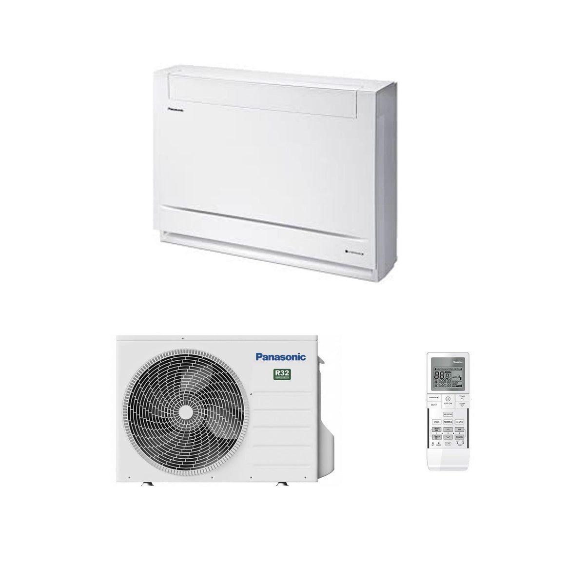 Panasonic Air Conditioning Mini Floor Console Heat Pump CS-Z25UFEAW 2.5kw/9000Btu Install Pack