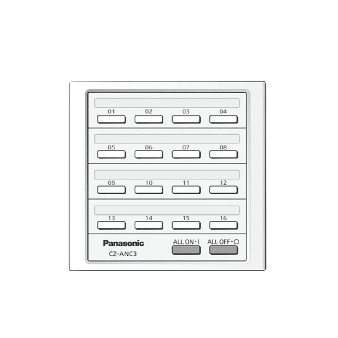 Panasonic Air Conditioning Panasonic CZ-ANC3 Central ON/OFF Controller for Up to 16 Groups and 64 Indoor Units