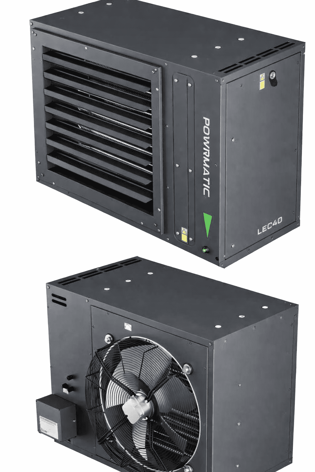 Powrmatic LEC30F Ceiling Suspended Industrial Electric Unit Heater 30kW/102000Btu 380-415V~50Hz