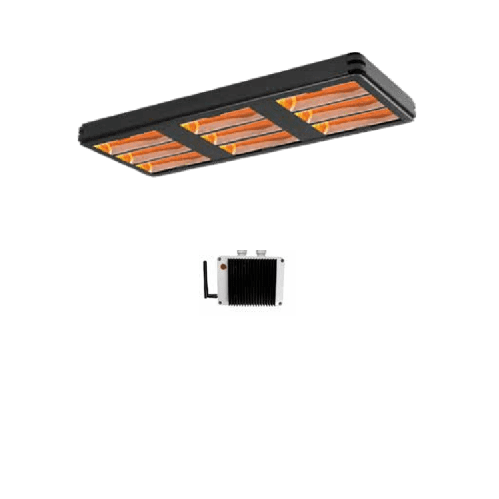Powrmatic SQ180H9 Electric Quartz Horizontal Industrial Infrared Heater 18Kw/61000Btu 380-415V~50Hz
