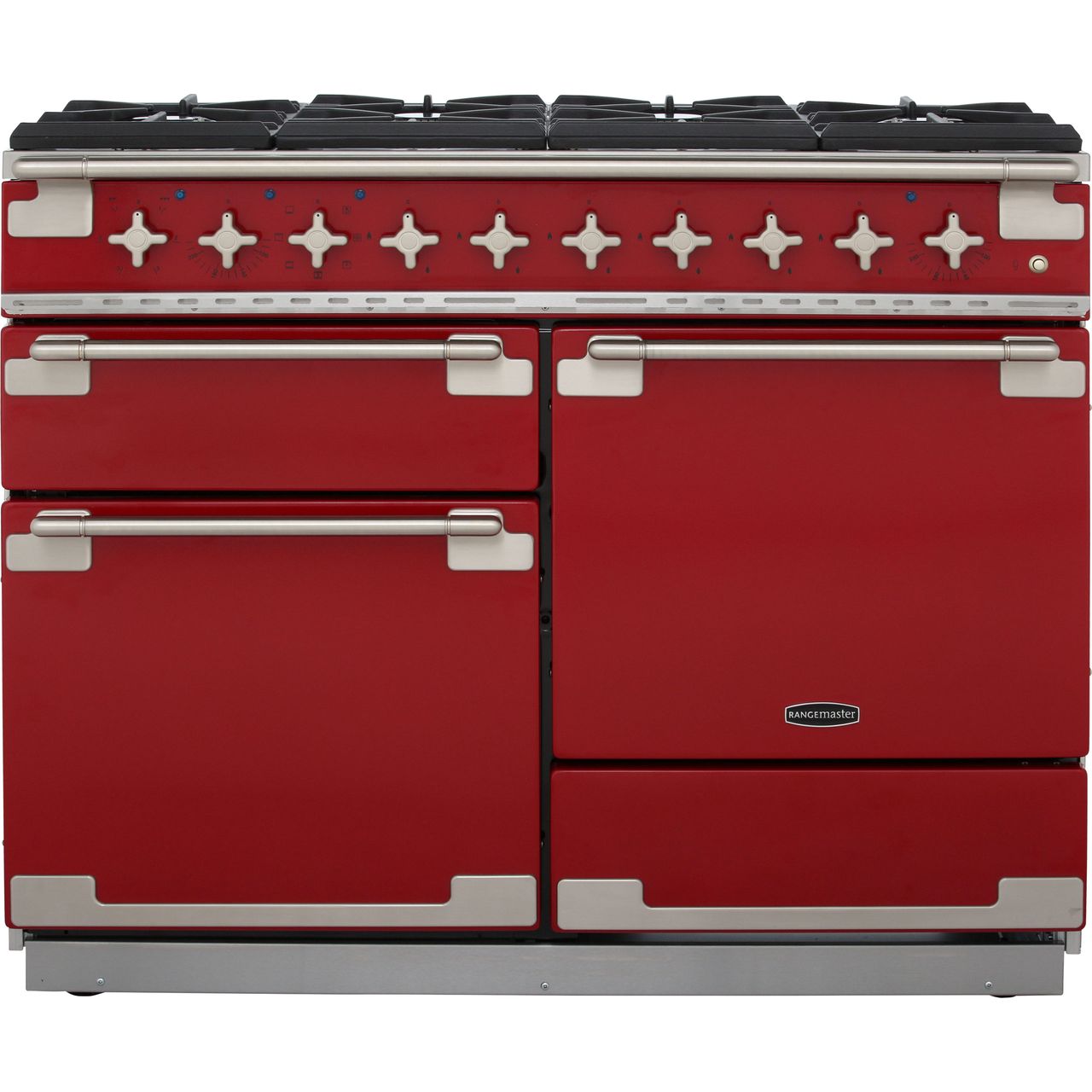 Rangemaster Elise ELS110DFFRD 110cm wide Dual Fuel Range Cooker with G ...