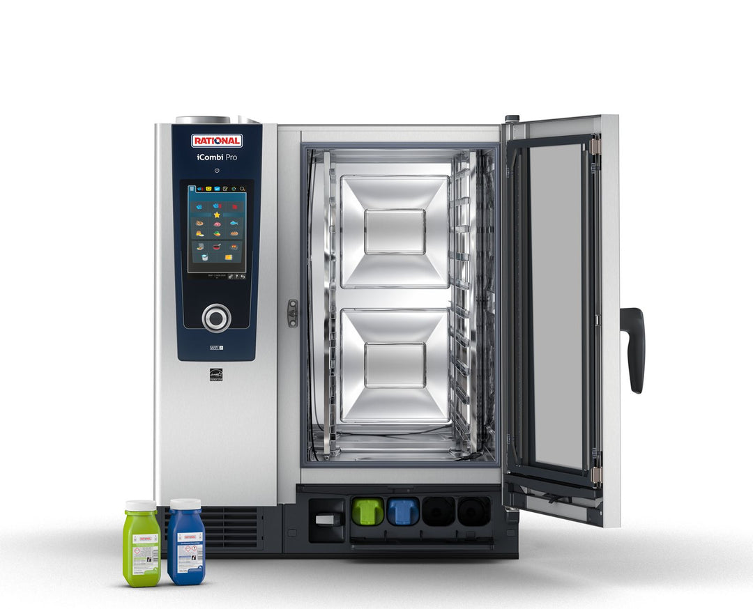RATIONAL iCombi Pro ICP 10-1/1/E-AD 10 Grid 1/1GN Electric Combination Oven with iCare AutoDose - 3 Phase
