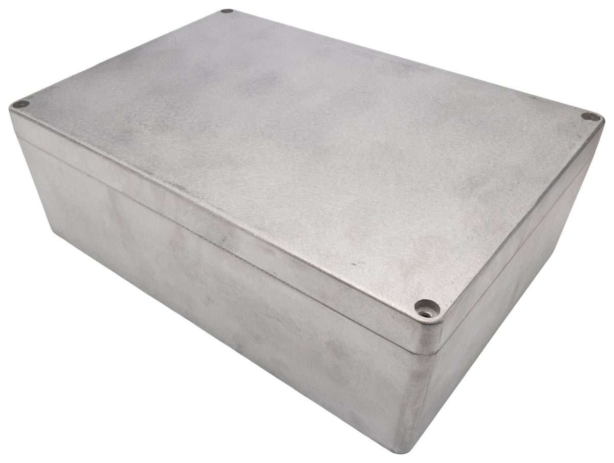TieDex UK Silver Silver Lid Die Cast Aluminium Enclosure, IP66, 110 mm x 330 mm x 230 mm