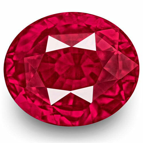 GRS Certified MOZAMBIQUE Ruby 4.09 Cts Natural Untreated Oval